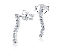 CZ Silver Stud Earrings STS-2116
